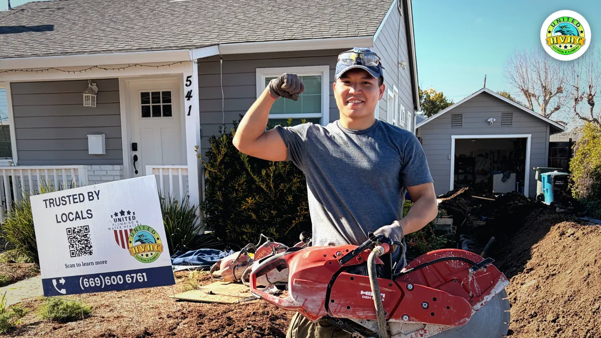 United Plumbing team on the job across the Bay Area